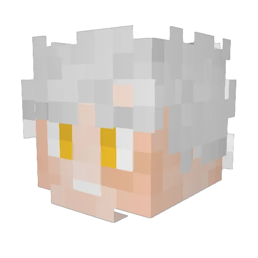 Klk0 Minecraft avatar head, 3D render