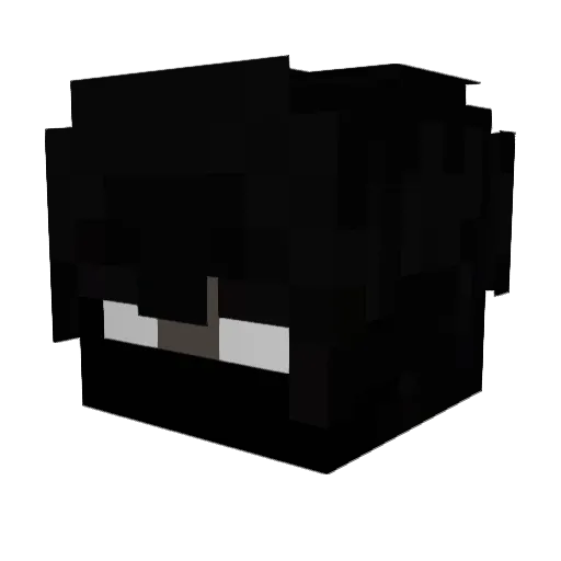 Kllav Minecraft avatar head, 3D render