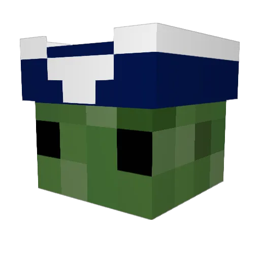 KllrAon Minecraft avatar head, 3D render