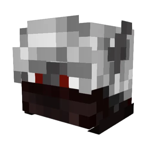 Klobars Minecraft avatar head, 3D render