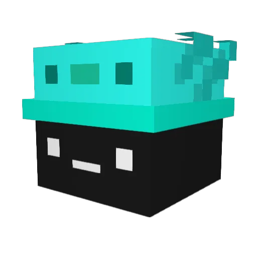 Klocek21372137 Minecraft avatar head, 3D render