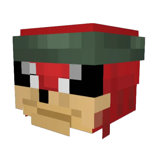 Kloge131 Minecraft avatar head, 3D render