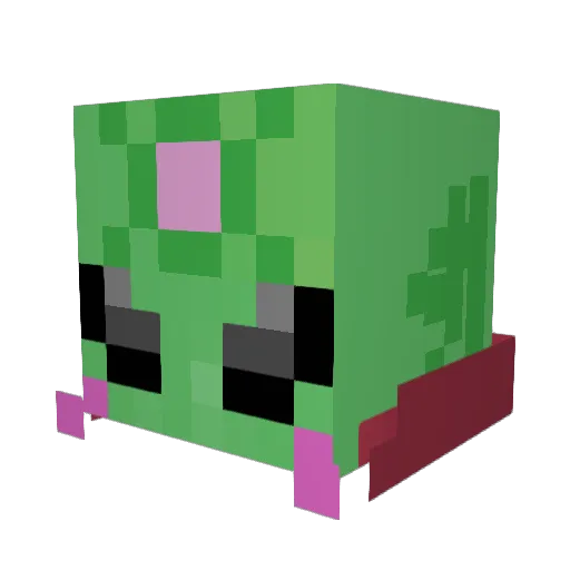 Kloki_Cat Minecraft avatar head, 3D render