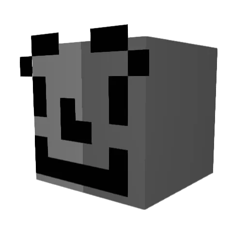 KlondikeCone Minecraft avatar head, 3D render