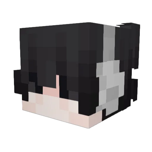Klongchayanon Minecraft avatar head, 3D render