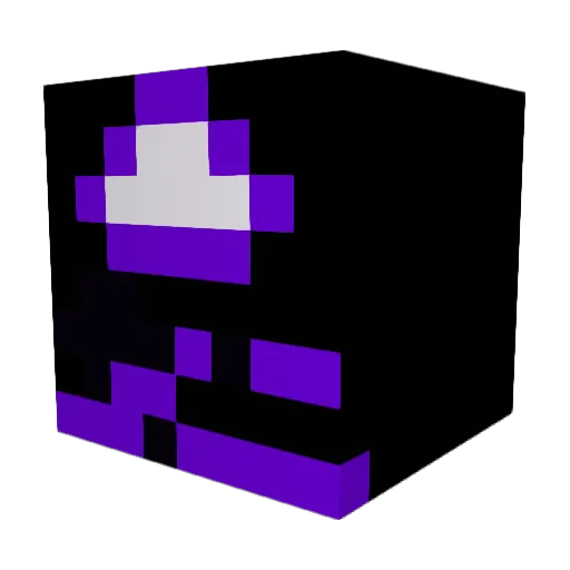 Kloomza Minecraft avatar head, 3D render