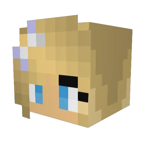 Klooney9mm Minecraft avatar head, 3D render