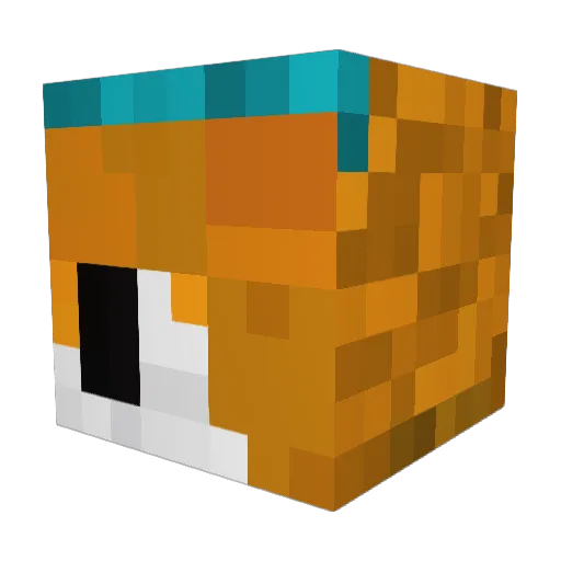 Klorpen Minecraft avatar head, 3D render