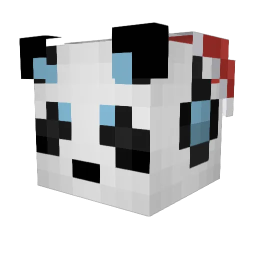 Kloseh Minecraft avatar head, 3D render