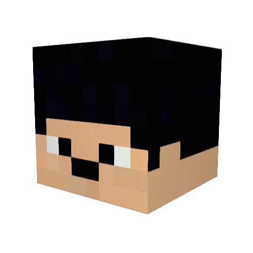KloserBot22 Minecraft avatar head, 3D render