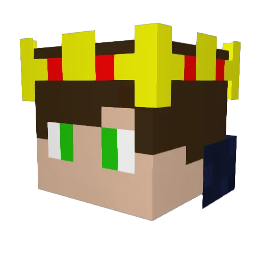 Kloskowski_H Minecraft avatar head, 3D render