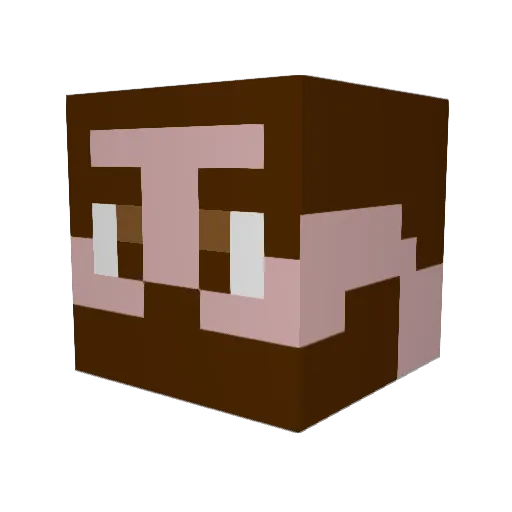 Klossmajor99 Minecraft avatar head, 3D render