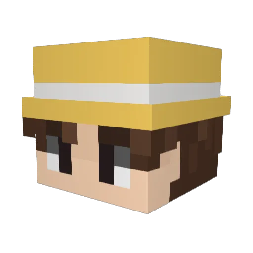 KloudNet Minecraft avatar head, 3D render