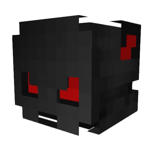 KloudedVision Minecraft avatar head, 3D render