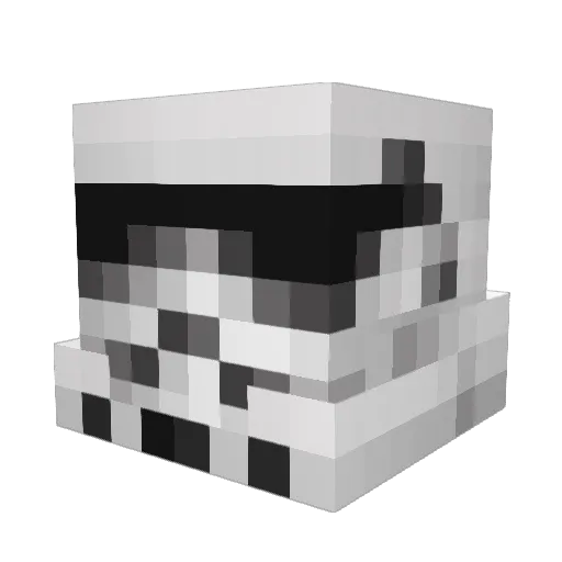 Klout Minecraft avatar head, 3D render