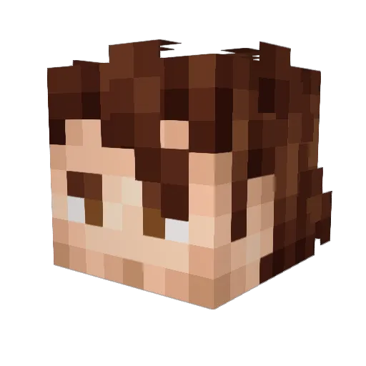 KloutCobain Minecraft avatar head, 3D render