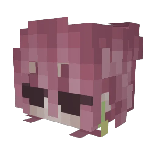 Klover_Kat Minecraft avatar head, 3D render
