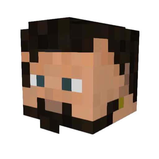 Klovis_Cole Minecraft avatar head, 3D render