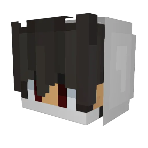 Klowize Minecraft avatar head, 3D render