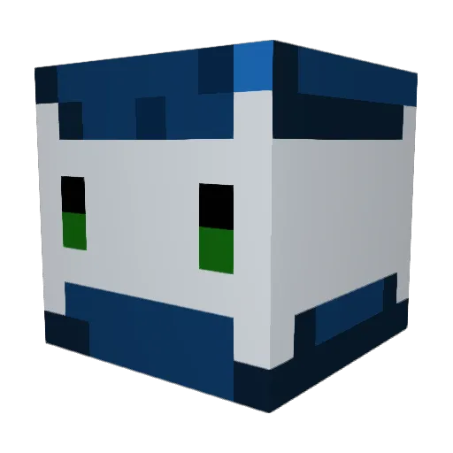 Klownin Minecraft avatar head, 3D render