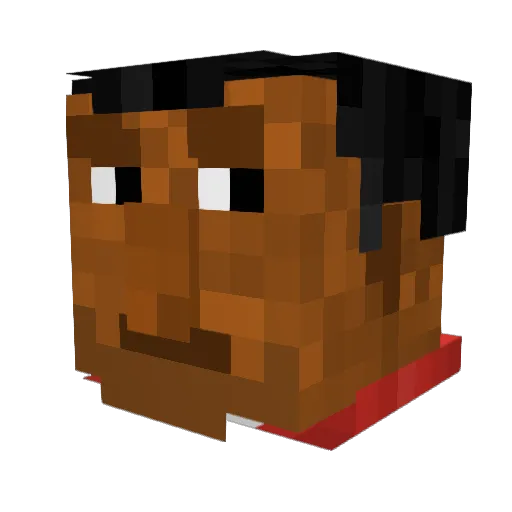 KloynPenivaiz Minecraft avatar head, 3D render