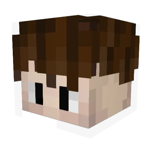 Klozett Minecraft avatar head, 3D render