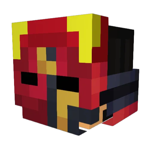 Klozmax Minecraft avatar head, 3D render