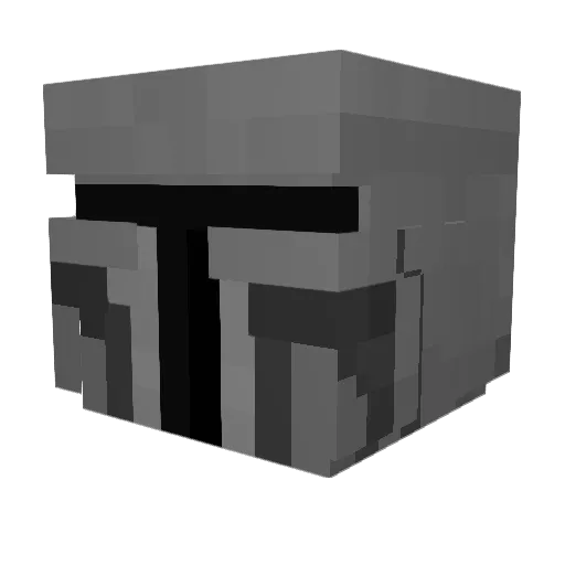 Klsnjns Minecraft avatar head, 3D render