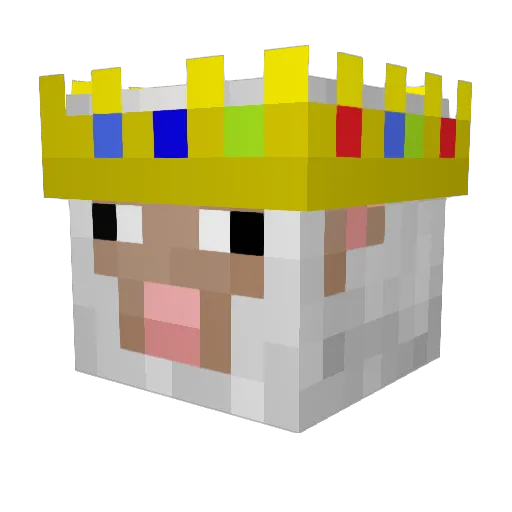 Klubn103 Minecraft avatar head, 3D render