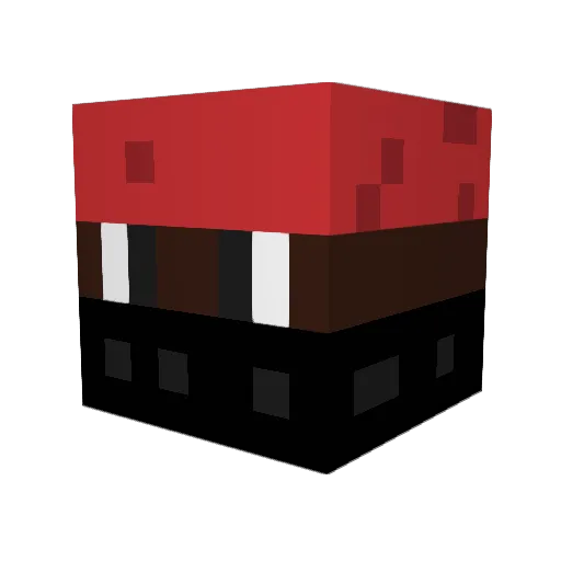 KluchaSynkuu Minecraft avatar head, 3D render