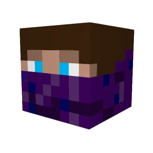 Kluddisen Minecraft avatar head, 3D render