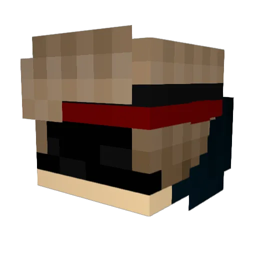 Klug3 Minecraft avatar head, 3D render