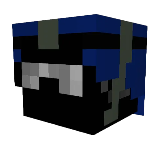 KlumbaBumba Minecraft avatar head, 3D render