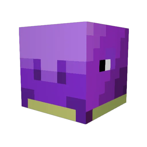 Klumby Minecraft avatar head, 3D render