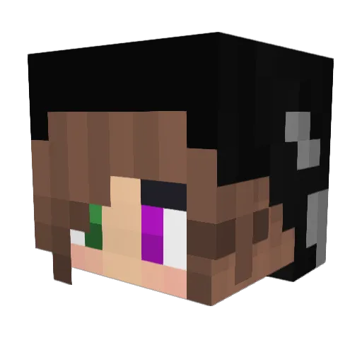 KlumpenYT Minecraft avatar head, 3D render