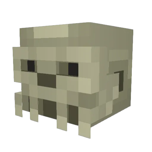 Klutch124 Minecraft avatar head, 3D render