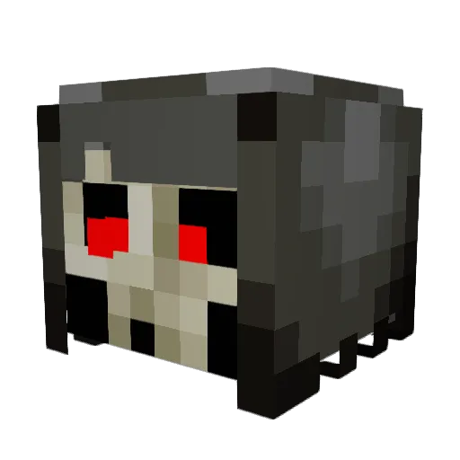 Klutzee Minecraft avatar head, 3D render