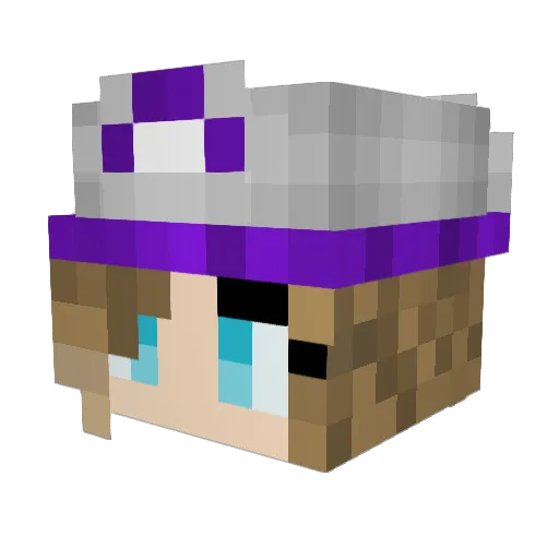 Klutzy_Panda Minecraft avatar head, 3D render