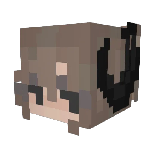 Klux_69 Minecraft avatar head, 3D render