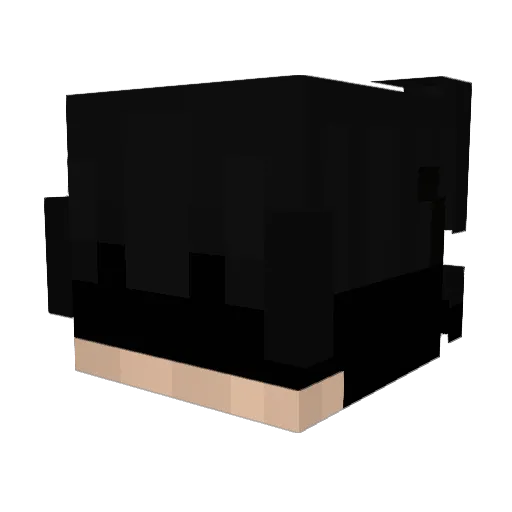 Klxwed Minecraft avatar head, 3D render