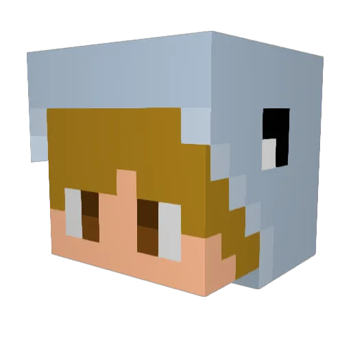 KlyeGuy Minecraft avatar head, 3D render