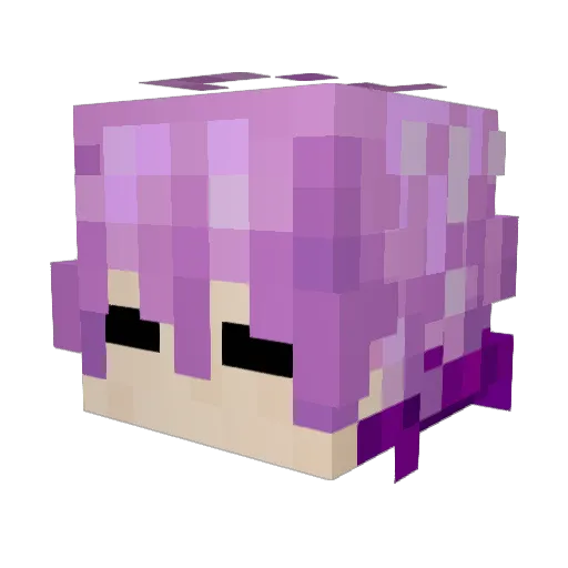 Klypsaa Minecraft avatar head, 3D render