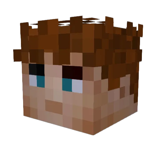 Klytos_ Minecraft avatar head, 3D render