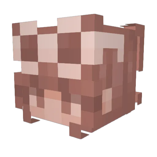 Km58825 Minecraft avatar head, 3D render