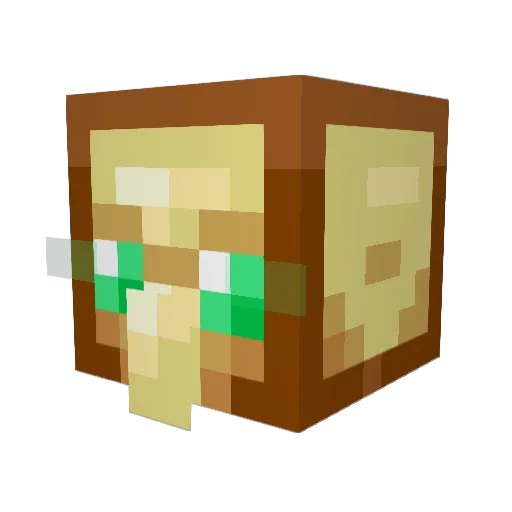 KmMooncake Minecraft avatar head, 3D render