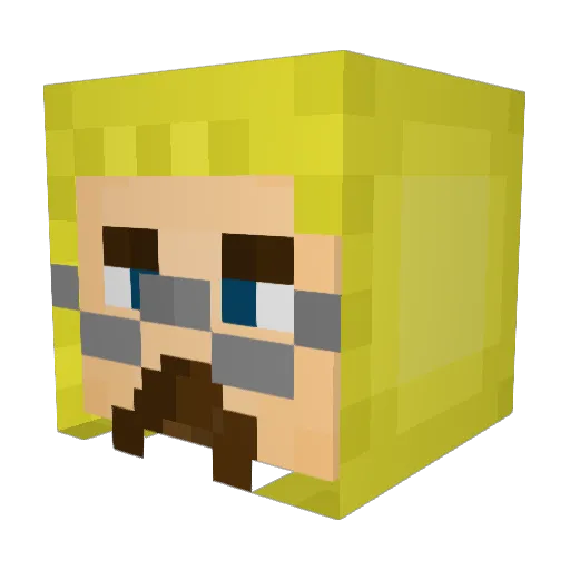 Kmac69 Minecraft avatar head, 3D render