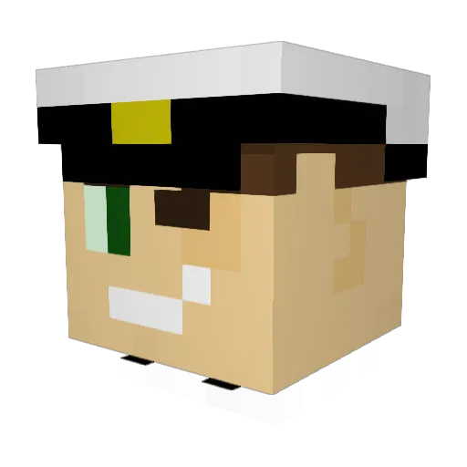 Kmahboi Minecraft avatar head, 3D render