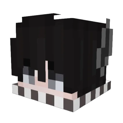 Kmail0wski Minecraft avatar head, 3D render