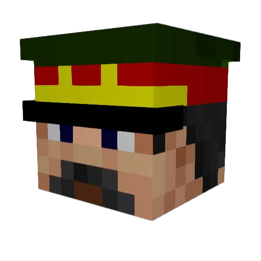 Kman111 Minecraft avatar head, 3D render
