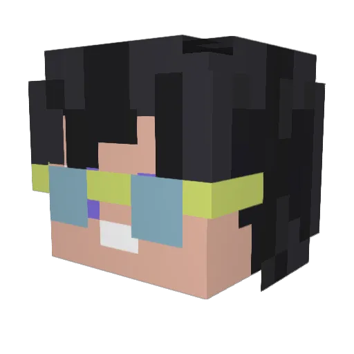 Kman34 Minecraft avatar head, 3D render